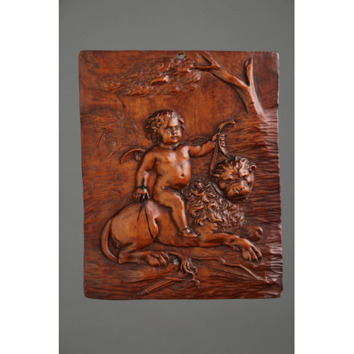 North Italian Baroque Carved Boxwood Plaque Attributed to Andrea Brustolon